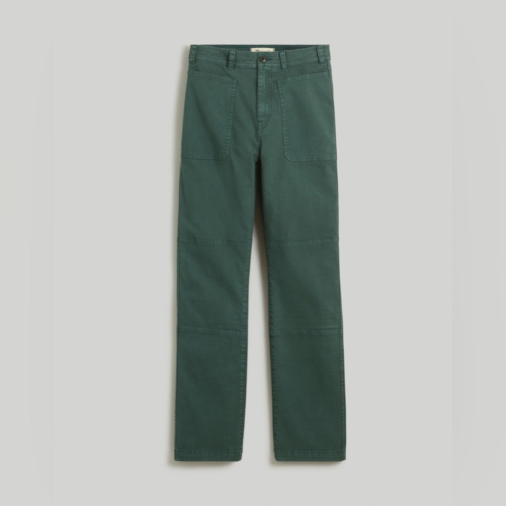 Madewell '90s straight utility pant in garment dyed canvas